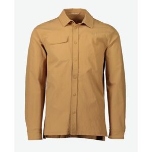 POC Men's Rouse Long Sleeve Snap Front Biking Shirt Aragonite Brown NWT - Size M